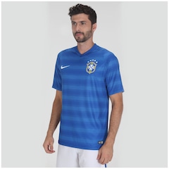 Camisa  do Brasil Azul Nike Torcedor 2014 s/n°- Masculina - Foto 2