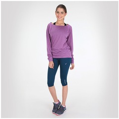 Camiseta Manga Longa Nike Epic Crew Long – Feminina - Foto 5