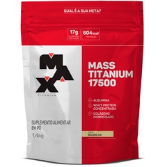 Whey Protein Max Titanium Baunilha Mass 17500 - 1,4Kg - Foto 1