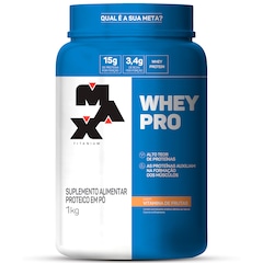 Whey Protein Max Titanium Vitamina De Frutas Refil - 1,5Kg - Foto 1