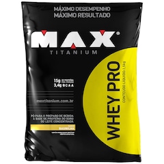 Whey Protein Max Titanium Baunilha Refil - 1,5Kg - Foto 1