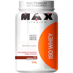 Whey Protein Max Titanium Chocolate ISO - 900g - Foto 1