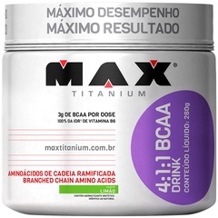 4:1:1 Bcaa Drink 280G - Limão - Max Titanium - Foto 1