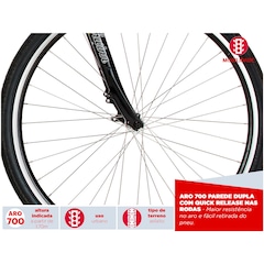 Bicicleta Schwinn Chicago Aro 700c - V-Brake - Câmbios Shimano - 21 Marchas - Masculina - Foto 4