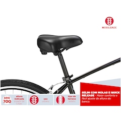 Bicicleta Schwinn Chicago Aro 700c - V-Brake - Câmbios Shimano - 21 Marchas - Masculina - Foto 6