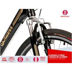 Bicicleta Schwinn Chicago Aro 700c - V-Brake - Câmbios Shimano - 21 Marchas - Masculina - Foto 3
