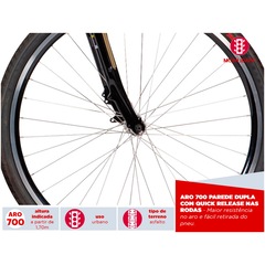 Bicicleta Schwinn Chicago Aro 700c - V-Brake - Câmbios Shimano - 21 Marchas - Masculina - Foto 4