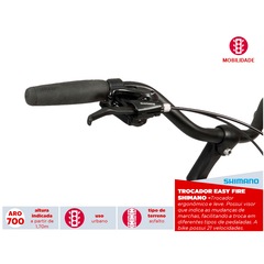 Bicicleta Schwinn Chicago Aro 700c - V-Brake - Câmbios Shimano - 21 Marchas - Masculina - Foto 6