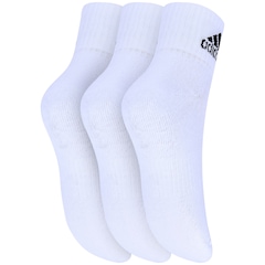 Meia adidas Ankle Mid Kit Com 3 Pares - Infantil - Foto 2