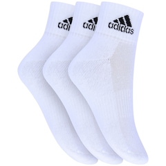 Meia adidas Ankle Mid Kit Com 3 Pares - Infantil - Foto 1