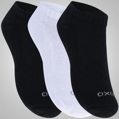 Kit de Meias Oxer Sapatilha com 3 Pares - 34 a 38 - Adulto - Foto 3