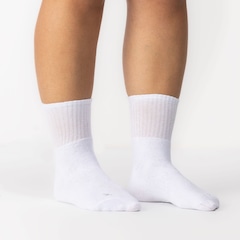 Kit 3 Pares de Meias Atoalhadas Cano Médio Tamanho 34 - 38 Casual Oxer Adulto - Foto 7