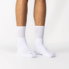 Kit 3 Pares de Meias Atoalhadas Cano Médio Tamanho 39-44 Casual Oxer Adulto - Foto 3