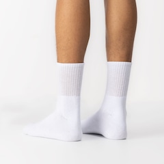 Kit 3 Pares de Meias Atoalhadas Cano Médio Tamanho 39-44 Casual Oxer Adulto - Foto 4