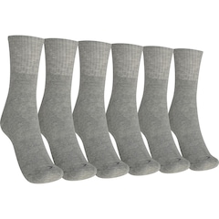 Kit 3 Pares de Meias Atoalhadas Cano Médio Tamanho 39-44 Casual Oxer Adulto - Foto 1