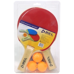 Kit de Tênis de Mesa BelFix com 3 Bolinhas + 2 Raquetes - Foto 3