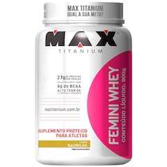 Whey Protein Max Titanium Baunilha Femini - 900g - Foto 1