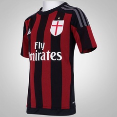 Camisa Milan I 15/16 adidas - Infantil - Foto 3