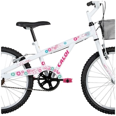 Bicicleta Caloi Ceci com Cestinha - Aro 20 - Freio V-Brake - Feminina - Infantil - Foto 2