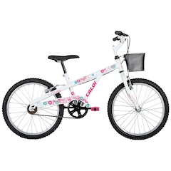 Bicicleta Caloi Ceci com Cestinha - Aro 20 - Freio V-Brake - Feminina - Infantil - Foto 1