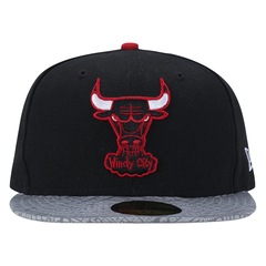 Boné Aba Reta New Era Chicago Bulls - Fechado - Adulto - Foto 1