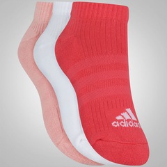 Kit de Meias adidas Liner Cushion 3S com 3 Pares - Adulto - Foto 3