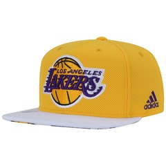 Boné Aba Reta adidas Los Angeles Lakers NBA Flat - Snapback - Adulto - Foto 4