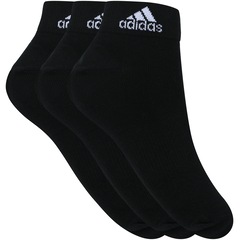 Kit de Meias adidas Ankle MID Thin com 3 Pares - Adulto - Foto 1