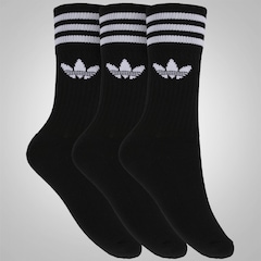 Kit de Meias adidas Solid Crew - Adulto - Foto 1