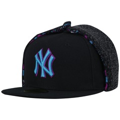 Boné Aba Reta New Era 59FIFTY New York Yankees MLB Dog Ear - Fechado - Adulto - Foto 4