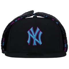 Boné Aba Reta New Era 59FIFTY New York Yankees MLB Dog Ear - Fechado - Adulto - Foto 1