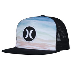 Boné Aba Reta Hurley Block Party Flow - Snapback - Trucker - Adulto - Foto 4