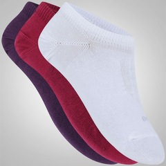 Kit de Meias Sapatilha Lupo com 3 Pares - Feminino - Foto 1