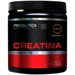 Creatina Probiótica Monohidratada Creapure - 400g - Foto 1