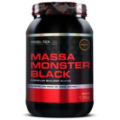 Blend Probiótica Massa Monster Black - Baunilha - 1,5Kg - Foto 1