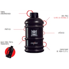 Garrafa de Água Integralmédica Galão Darkness - 2,2L - Foto 7