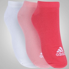 Kit de Meia adidas Performance No Show Thin com 3 Pares - Adulto - Foto 2