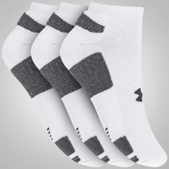 Kit de Meias Under Armour Heatgear No Show com 3 Pares - Masculino - Foto 1