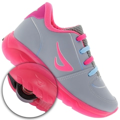 Tênis de Rodinha com Luzinha Ortopé Estica & Puxa Feminino - Infantil - Foto 1