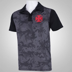 Camisa Polo do Vasco da Gama Camuflada - Masculina - Foto 3