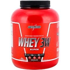 Whey Protein Integralmédica Chocolate 3W Super - 1,8Kg - Foto 1