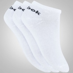Kit de Meias Cano Baixo Reebok U Roy Inside com 3 Pares - Adulto - Foto 1