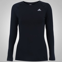 Camiseta Manga Longa com Proteção Solar UV adidas Techfit Top - Feminina - Foto 1