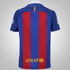 Camisa Barcelona I 16/17 Nike com Patrocínio - Infantil - Foto 2