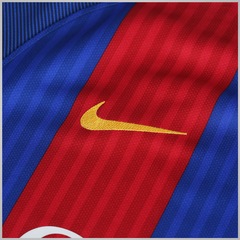 Camisa Barcelona I 16/17 Nike com Patrocínio - Infantil - Foto 4