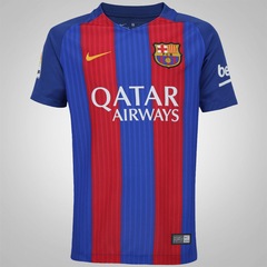 Camisa Barcelona I 16/17 Nike com Patrocínio - Infantil - Foto 1