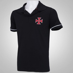 Camisa Polo do Vasco da Gama Volt Braziline - Masculina - Foto 3