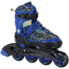 Kit Patins Oxer Joy: Patins Ajustável + 2 Joelheiras + 2 Cotoveleiras + 2 Munhequeiras - Adulto - Foto 2