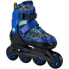 Kit Patins Oxer Joy: Patins Ajustável + 2 Joelheiras + 2 Cotoveleiras + 2 Munhequeiras - Adulto - Foto 3