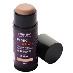 Protetor Solar Facial com Base FPS90 FPUVA70 Pink Stick 21Km Pink Cheeks - 14g - Foto 1